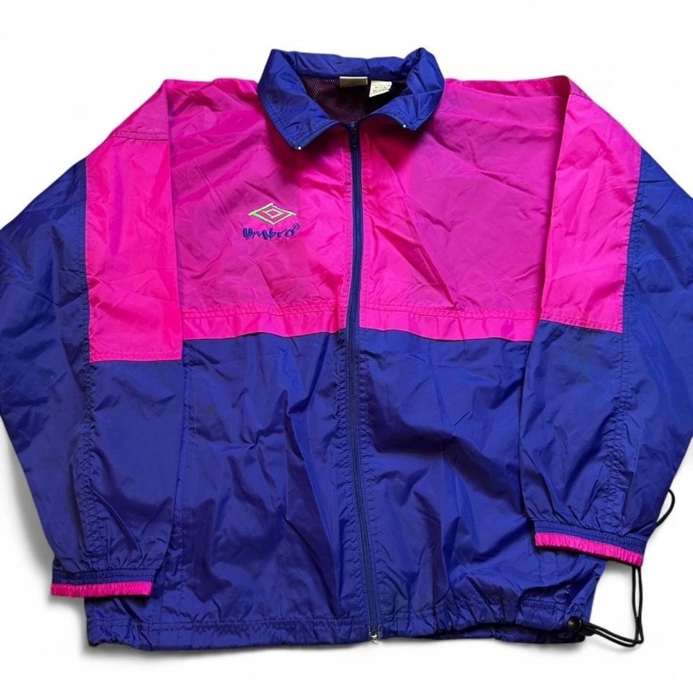 Vintage Umbro pink purple sportswear surf wear windbreaker size‎ medium